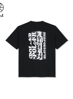 Polar Skate Co Fields Tee 个性印花重磅宽松男女短袖T恤新品潮
