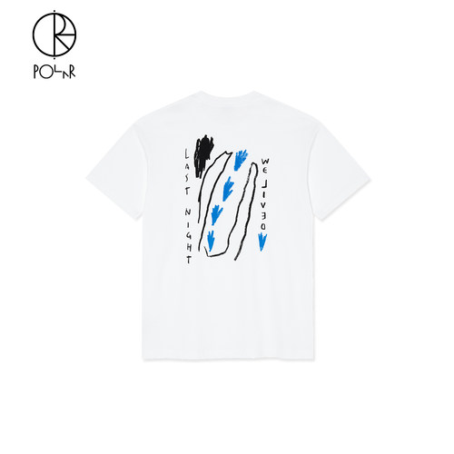 PolarSkateCo后背印花短袖T恤