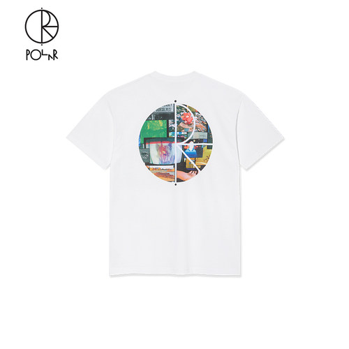 PolarSkateCo后背印花短袖T恤