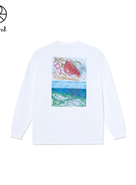 Polar Skate Co Dunes Ls Tee 纯色风景印花情侣街头休闲长袖T恤
