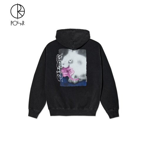 PolarSkateCo后背印花连帽衫
