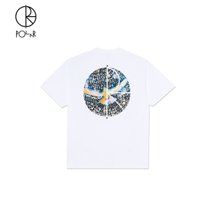 Skate Tee Logo 简约后背印花圆领宽松运动滑板T恤 Fill Polar