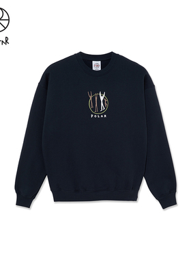 Polar Skate Co Gang Crewneck 潮流印花运动休闲圆领宽松卫衣男