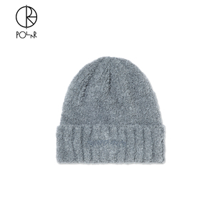 Skate 羊毛刺绣logo冬季 Beanie 男女冷帽保暖绒帽 Fluff Polar