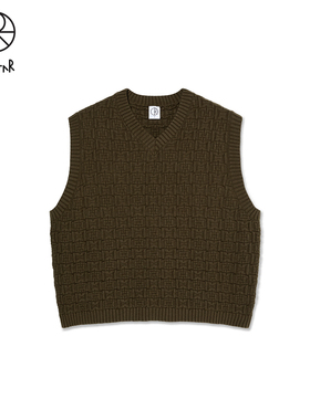 Polar Skate Co Alex Vest 25春秋新款复古马甲V领针织毛衣背心潮