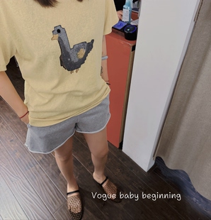 夏季新款女装时尚百搭显瘦软萌可爱小黄鸭薄款圆领短袖黄色T恤
