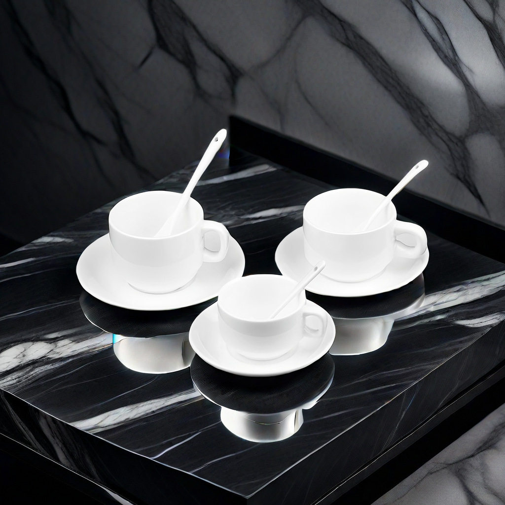 牛奶陶瓷咖啡杯套装白色杯早餐杯下午茶西餐活动家用礼品外贸,餐饮具,咖啡杯,淘宝优惠券,粉丝福利购,淘宝优惠卷