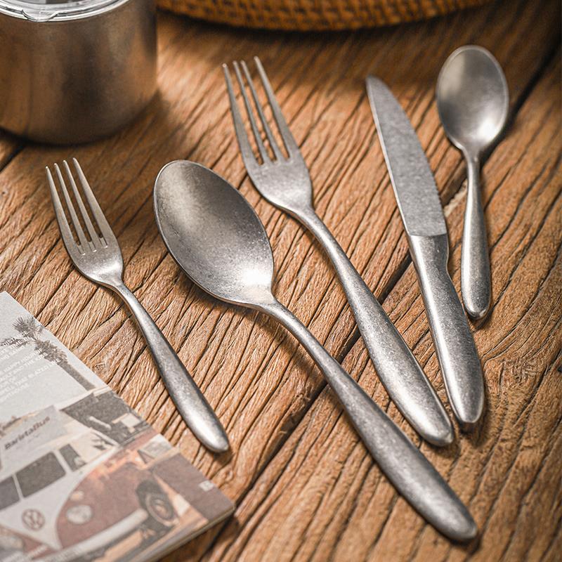 西餐刀叉勺复古ins风子304