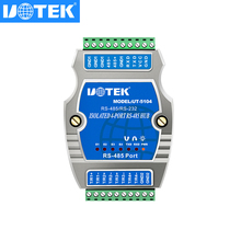 5104 宇泰 485转4口RS485集线器光电隔离UT RS232 工业级RS45集线器 UTEK