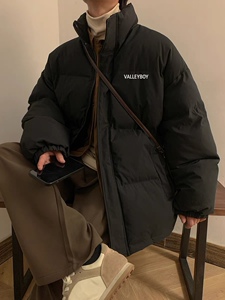 棉服男2023冬季新款立领保暖面包服棉衣加厚青少年棉袄