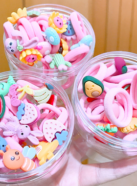 韩国头绳女儿童扎头发皮筋可爱宝宝发绳女童不伤发小发圈公主发饰