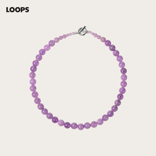 LOOPS紫水晶串珠女项链