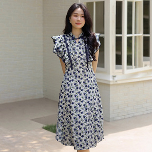 送腰带有里布夏季 女轻奢高级感气质高端精致大方得体连衣裙D1650