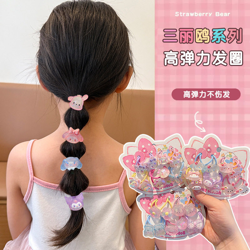 卷糖果儿童发圈扎马尾头绳
