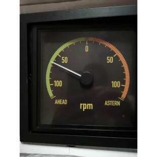 DEIF丹控KONGSBERG康士伯XL144FM 120-0-120rpmCAN信号左翼转速表