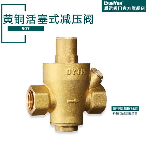 盾运DUNYUN家用自来水管黄铜活塞式减压阀热净水器稳压阀调压阀