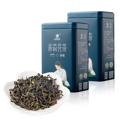 茉莉花茶浓香型茉莉春毫罐装