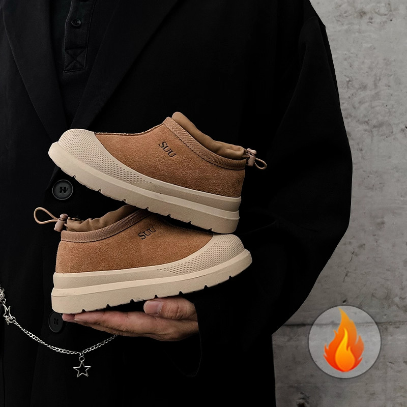 （踏步兔）女童靴子童鞋冬季加厚保暖防水儿童雪地靴男童鞋子棉鞋