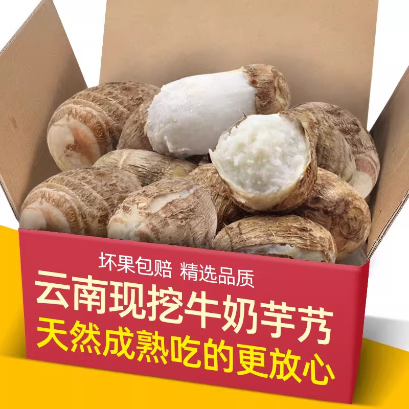 云南牛奶小芋艿新鲜现挖