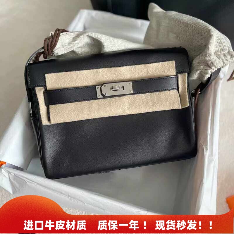 牛皮凯莉包邮差包真皮马鞍包通勤