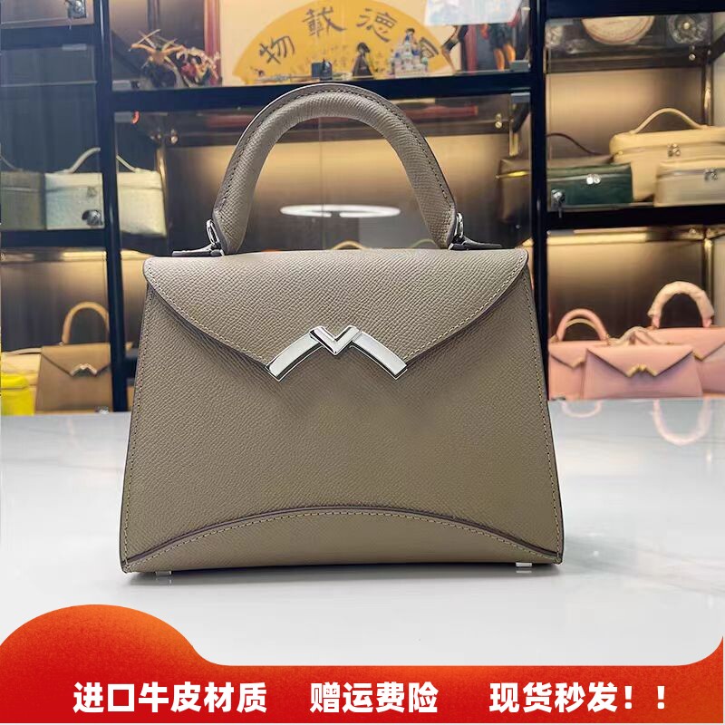 凯莉包明星同款M扣莫奈手提包