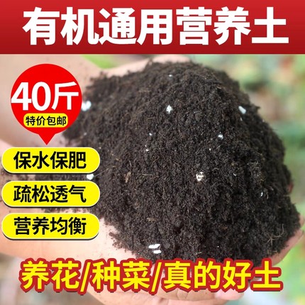 营养土养花通用型种菜种花专用花土家用盆栽有机泥炭土种植土壤