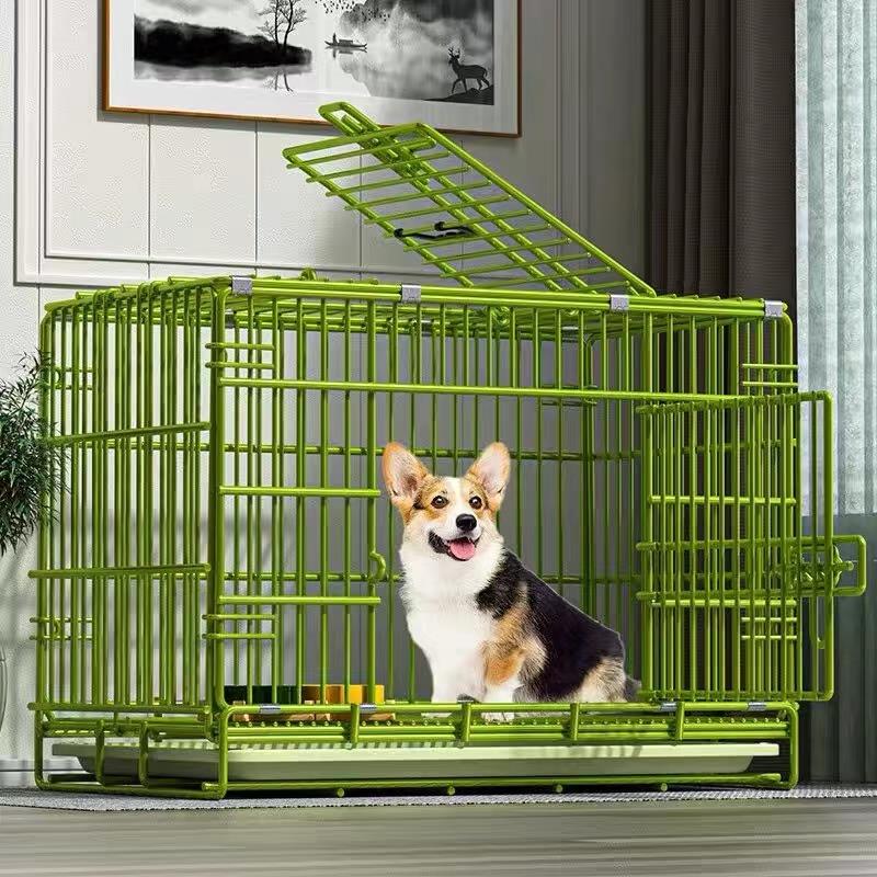 纳米漆狗笼子中型犬小型犬宠物室内加粗狗屋柯基泰迪狗窝厕所一体