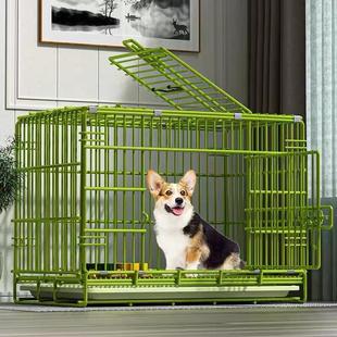 纳米漆狗笼子中型犬小型犬宠物室内加粗狗屋柯基泰迪狗窝厕所一体
