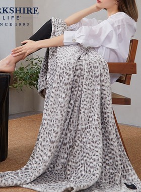 BERKSHIRE伯克希尔 印花牛奶绒毯四季保暖亲肤沙发毯午睡毯盖毯子