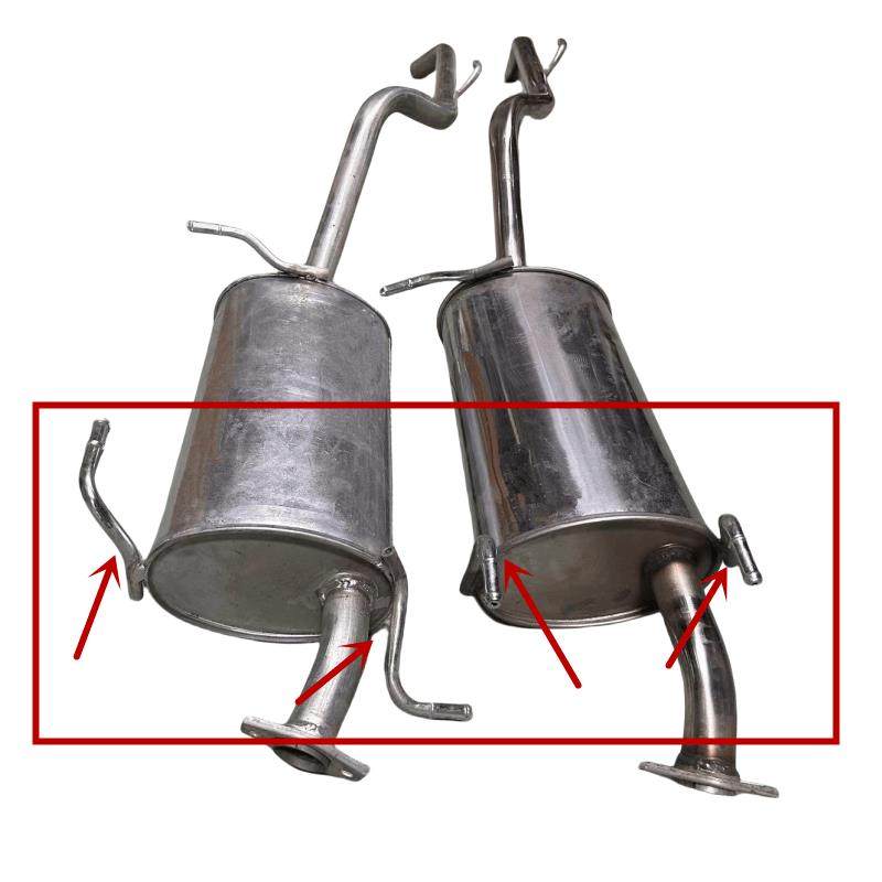 东风风光330/360/370排气管后段中段中节后节消音器消声器烟筒厚