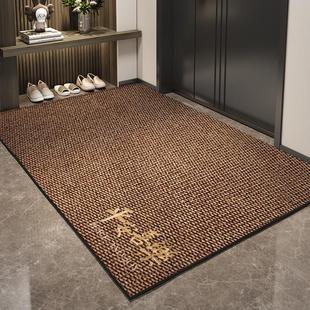 咖色菠萝纹地垫入户门垫高级感进门门口脚垫家用耐脏可裁剪地毯