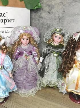 30厘米陶瓷娃娃礼品出口欧美办公室家居摆件少女创意礼品摄影道具