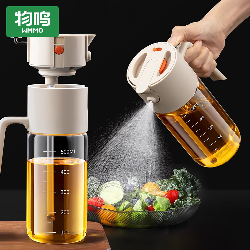 物鸣喷倒油壶食品级高硼硅玻璃