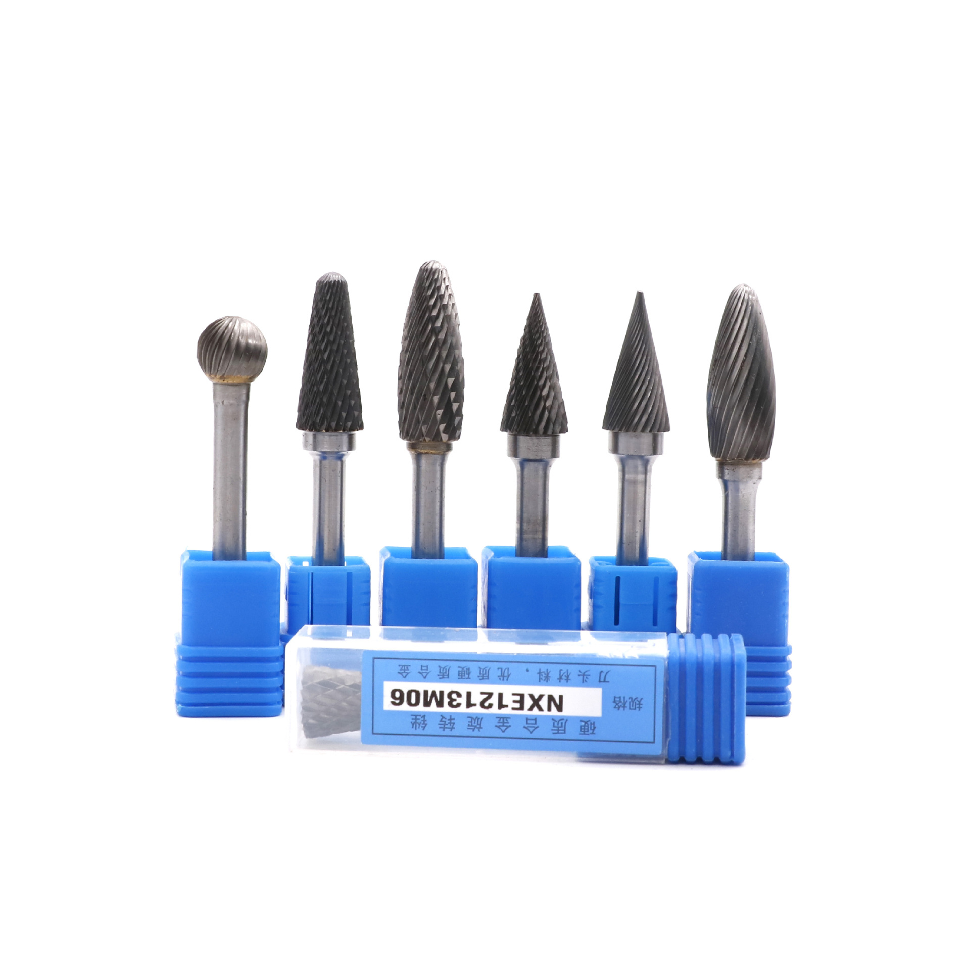 厂家硬质合金旋转锉6*12 钨钢磨头6mm柄单双槽雕刻金属打磨头