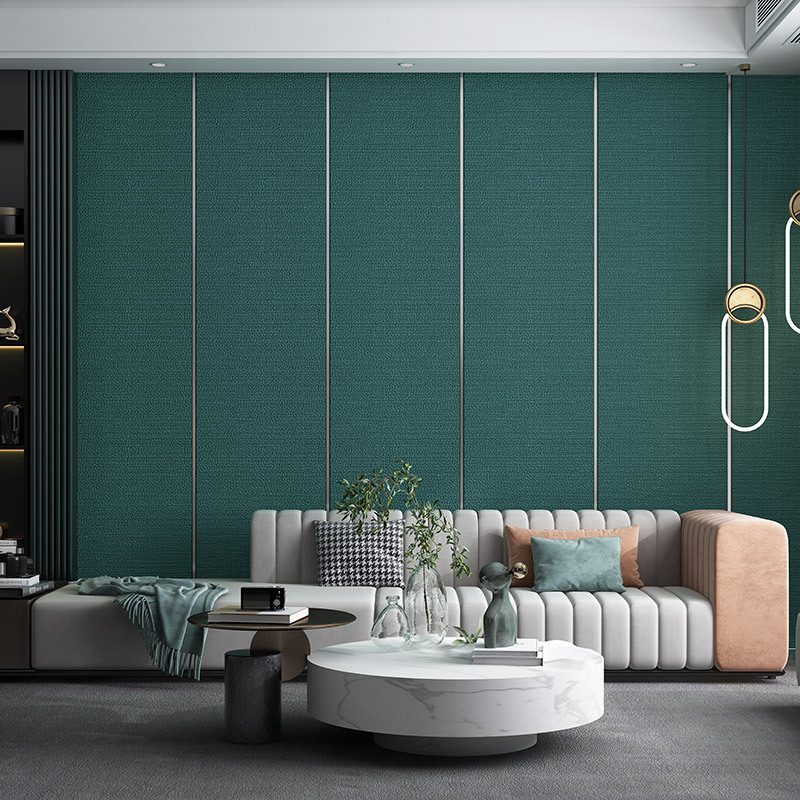 2021新款5D立体电视背景墙软包墙板鹿皮绒壁纸客厅卧室条纹墙纸