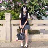 风吹麦香jk秋日系原创jk纯色制服学院风叠穿漫感上衣背心马甲上衣