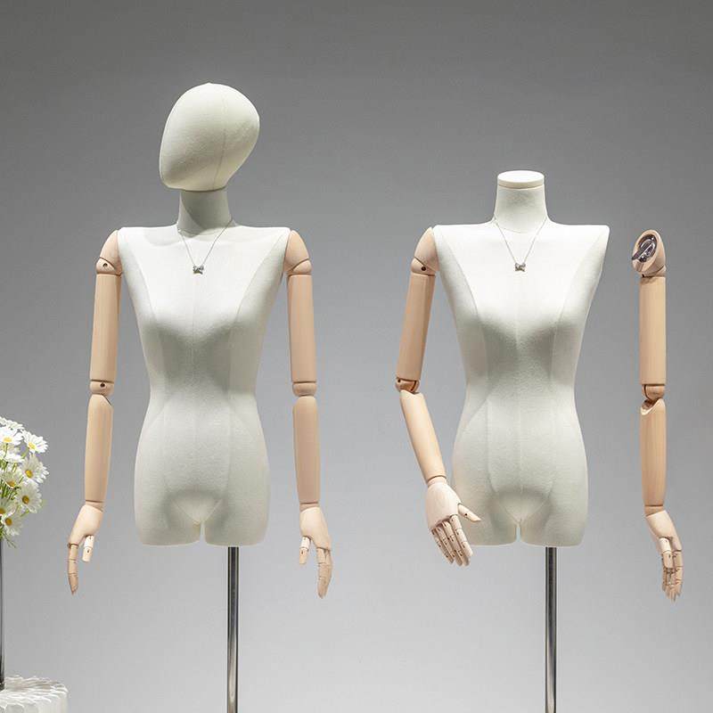 挂件手平肩模特道具女装店韩版橱窗人偶模特架子服装店人体展示架