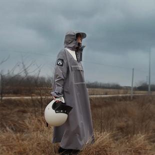 子长款 有袖 骑行加大防暴雨户外轻薄电动车电瓶车单人雨 款 游点经典