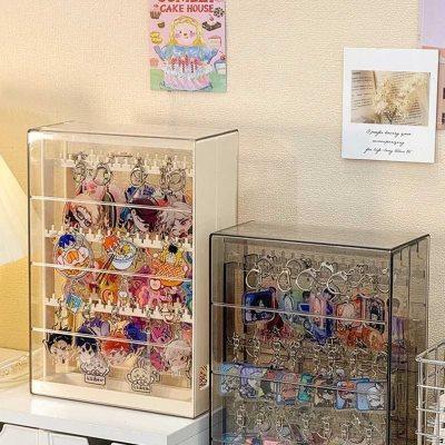 钥匙扣展示架吧唧谷子挂件收纳架手机链动漫周边小痛盒高颜值ins
