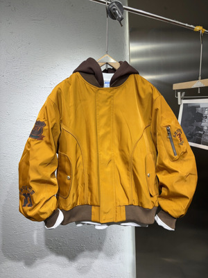 2026新款潮牌可拆卸连帽夹克外套棒球服男宽松休闲时尚简约外套潮