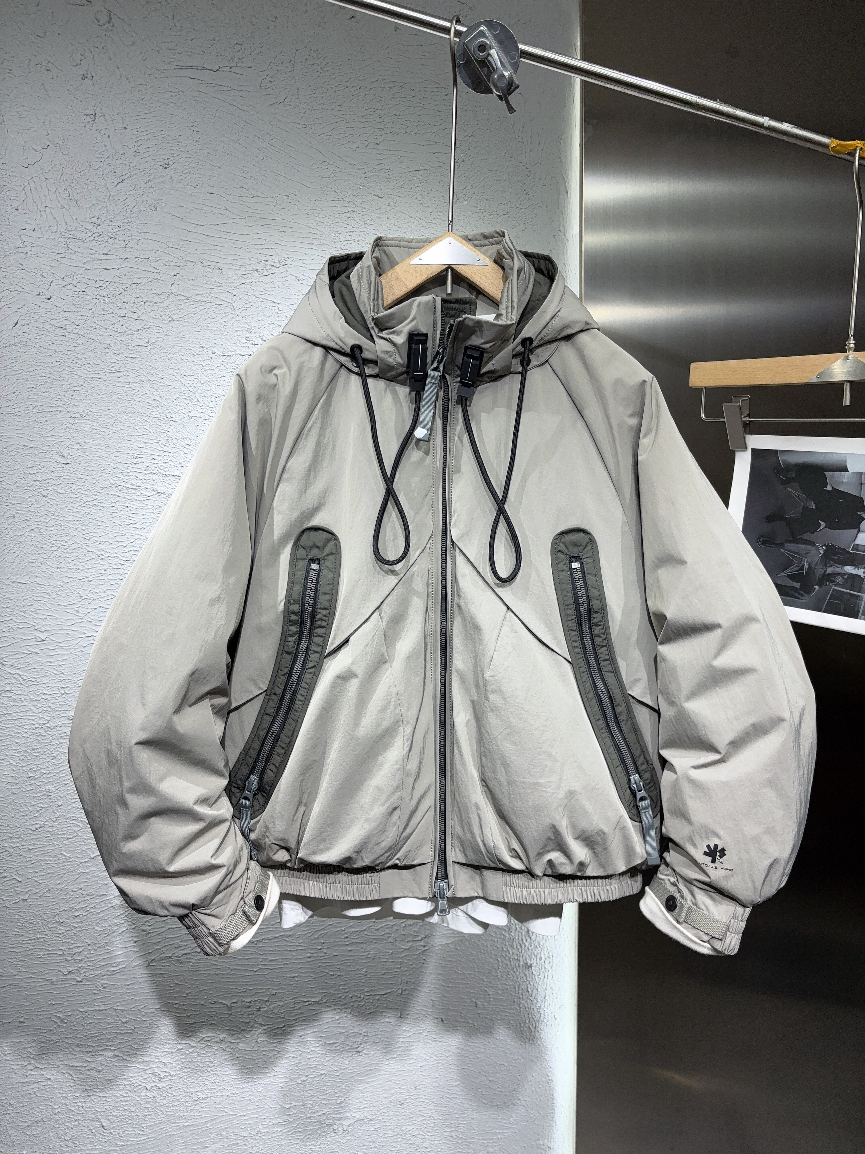 新款易麦原版90白鸭绒连帽羽绒服男加厚工装保暖潮牌外套宽松上衣