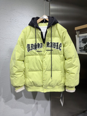 2025新款冬季加厚可拆卸连帽棉服男女款百搭宽松棉衣外套字母上衣