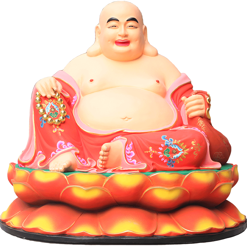 供奉寺庙树脂彩绘大肚弥勒佛