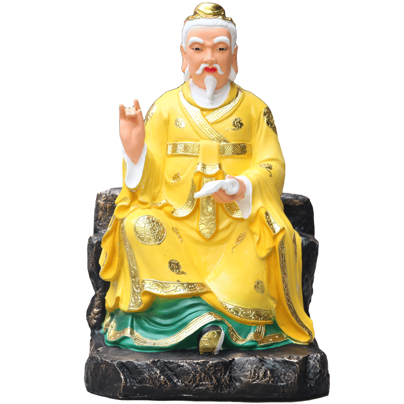 寺庙菩萨金色孙思邈神像药师佛