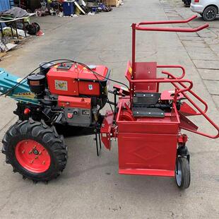 手扶拖拉机单行收玉米机秸秆粉碎家用新款 小型玉米收割机收获机