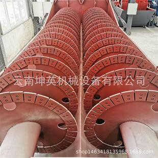 洗砂回收脱水 双螺旋洗石机 云南螺旋洗砂机 大型双轴螺旋洗沙机