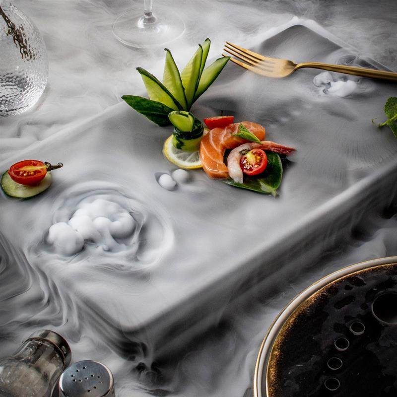 新中式黑色长方干冰盘酒店会所明档餐厅意境菜陶瓷餐具商用,餐饮具,盘,淘宝优惠券,粉丝福利购,淘宝优惠卷