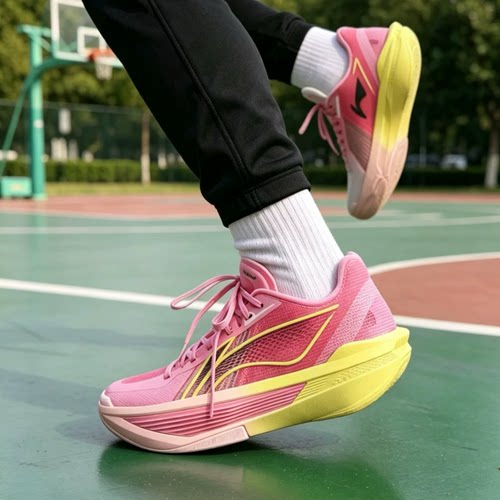 LiNing李宁 ULTRALIGHT 超轻2025樱桃防滑耐磨篮球鞋ABAV007-22