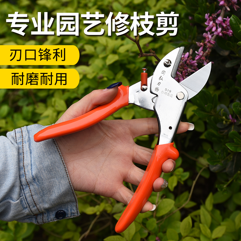 肯赫517冈弘519大力剪省力剪修枝剪8寸铁砧剪树枝剪修枝剪果枝剪