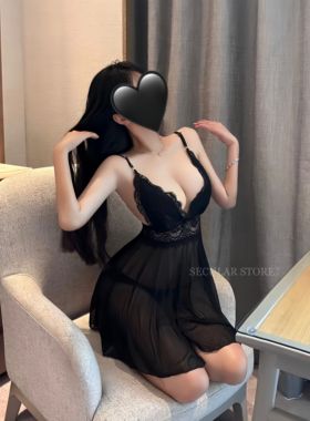 烟火贩卖店*转身沦陷 大胸大码黑色性感蕾丝网纱露背透视连衣睡裙